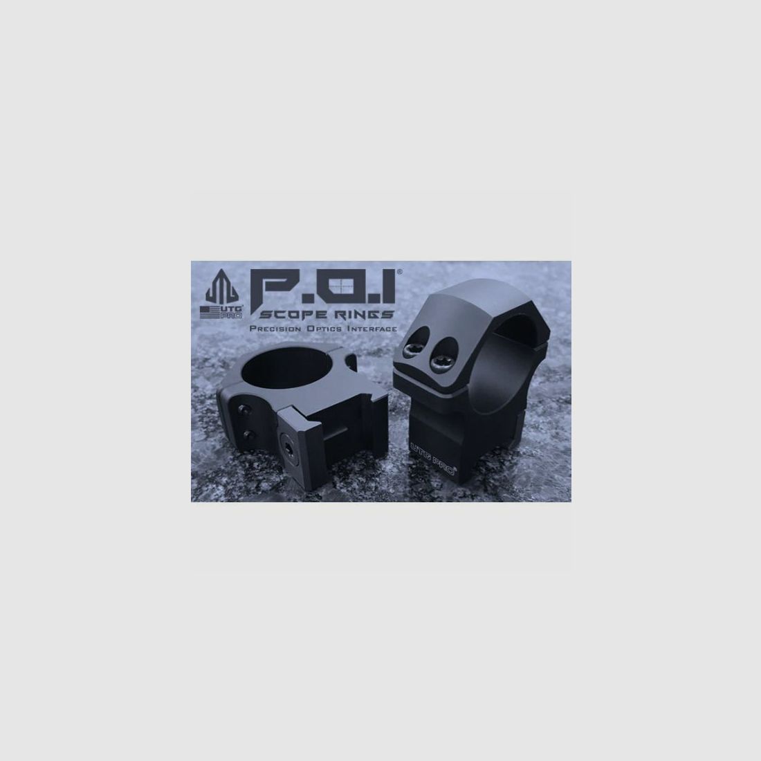 UTG Pro P.O.I. Montageringe ø 30mm - Dovetail - BH=High