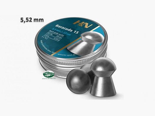 H&N SPORT Geschosse BARACUDA 15 Kal. 5,52 mm - 1,03 g