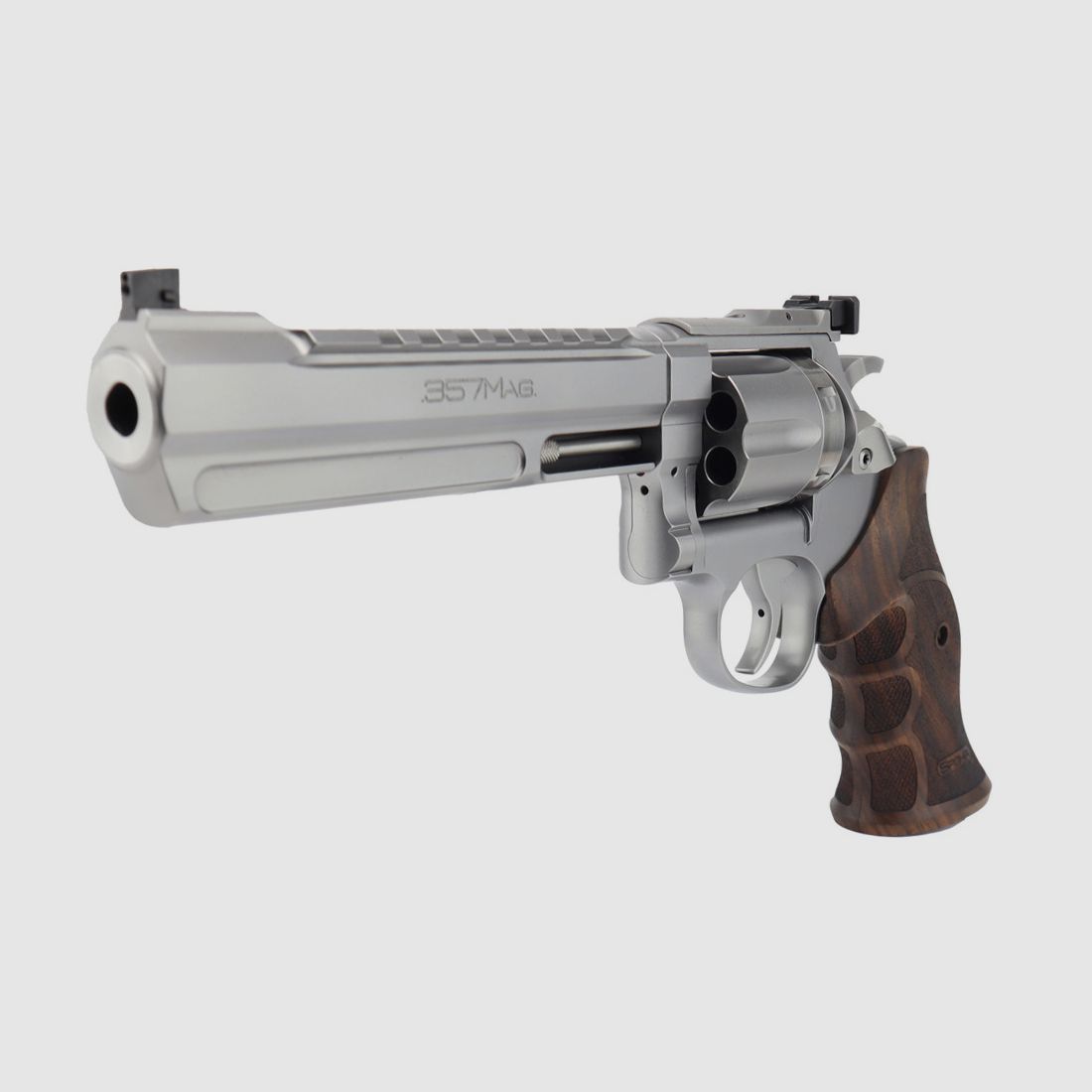 Spohr 286 Competizione Acciaio Inossidabile 6" Revolver con tamburo intercambiabile Fabbricato in Germania 6 pollici revolver sportivo