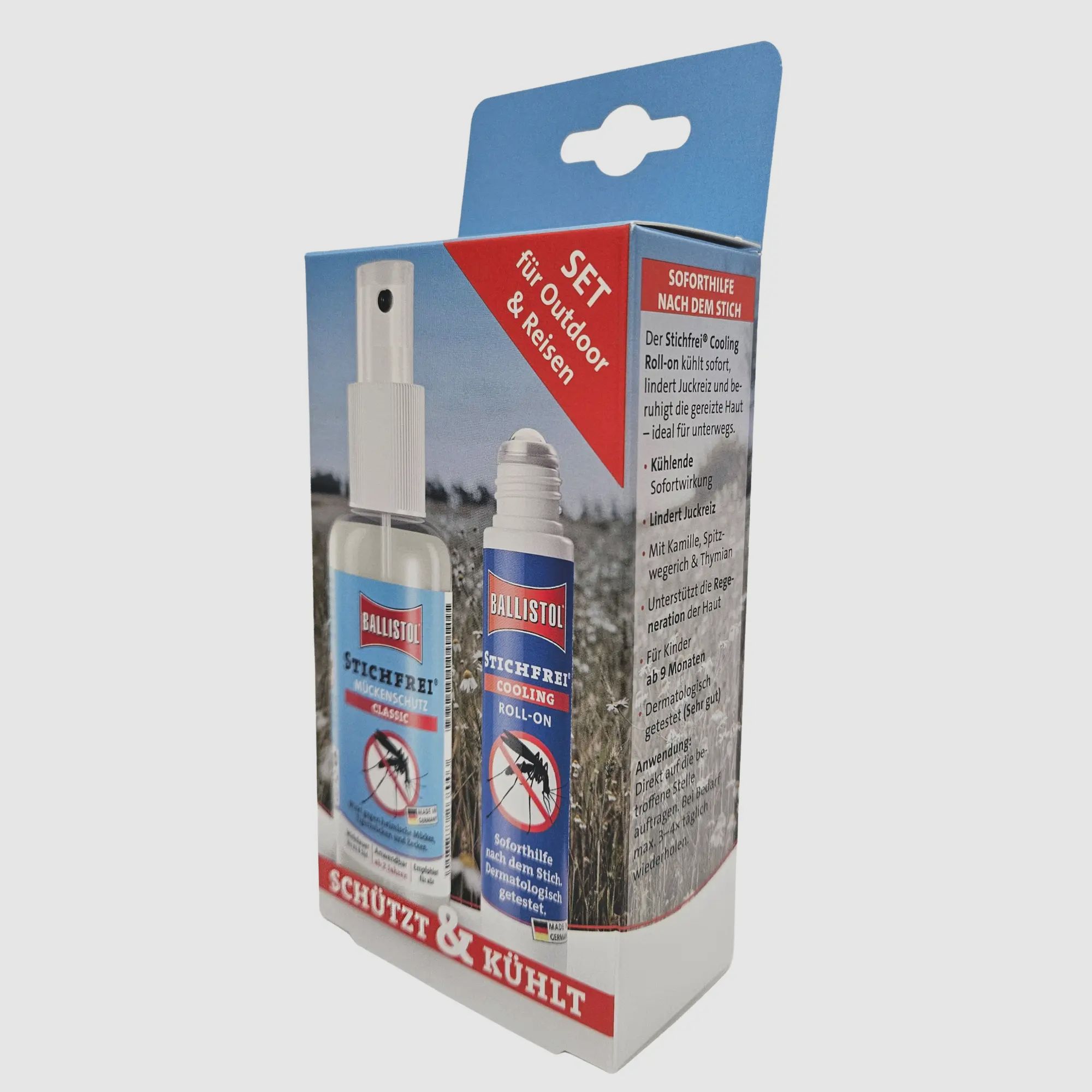 Ballistol Stichfrei Set – Mückenschutz & Soforthilfe