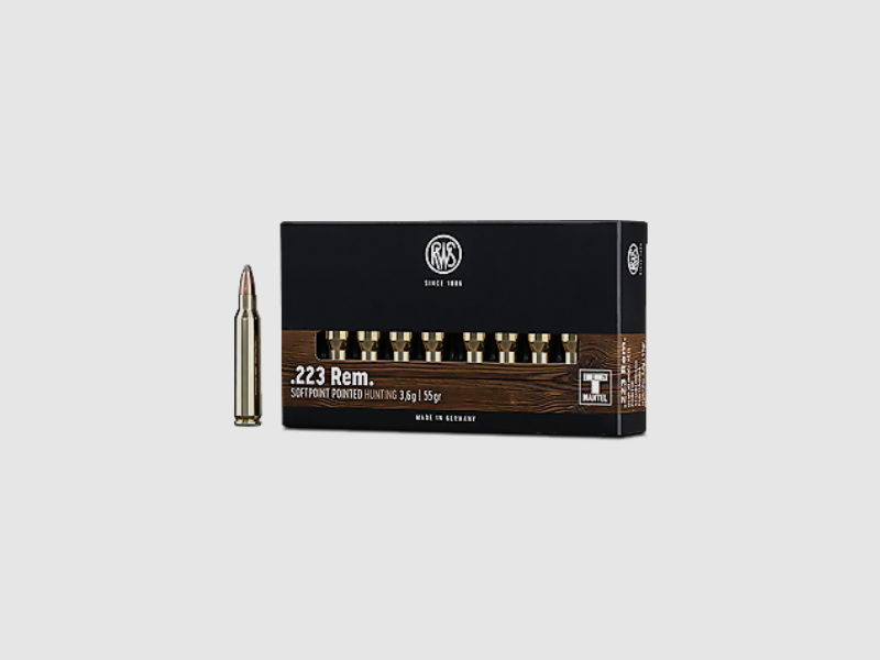 RWS Büchsenmunition Kal. 223 Rem 3,6g Teilmantel