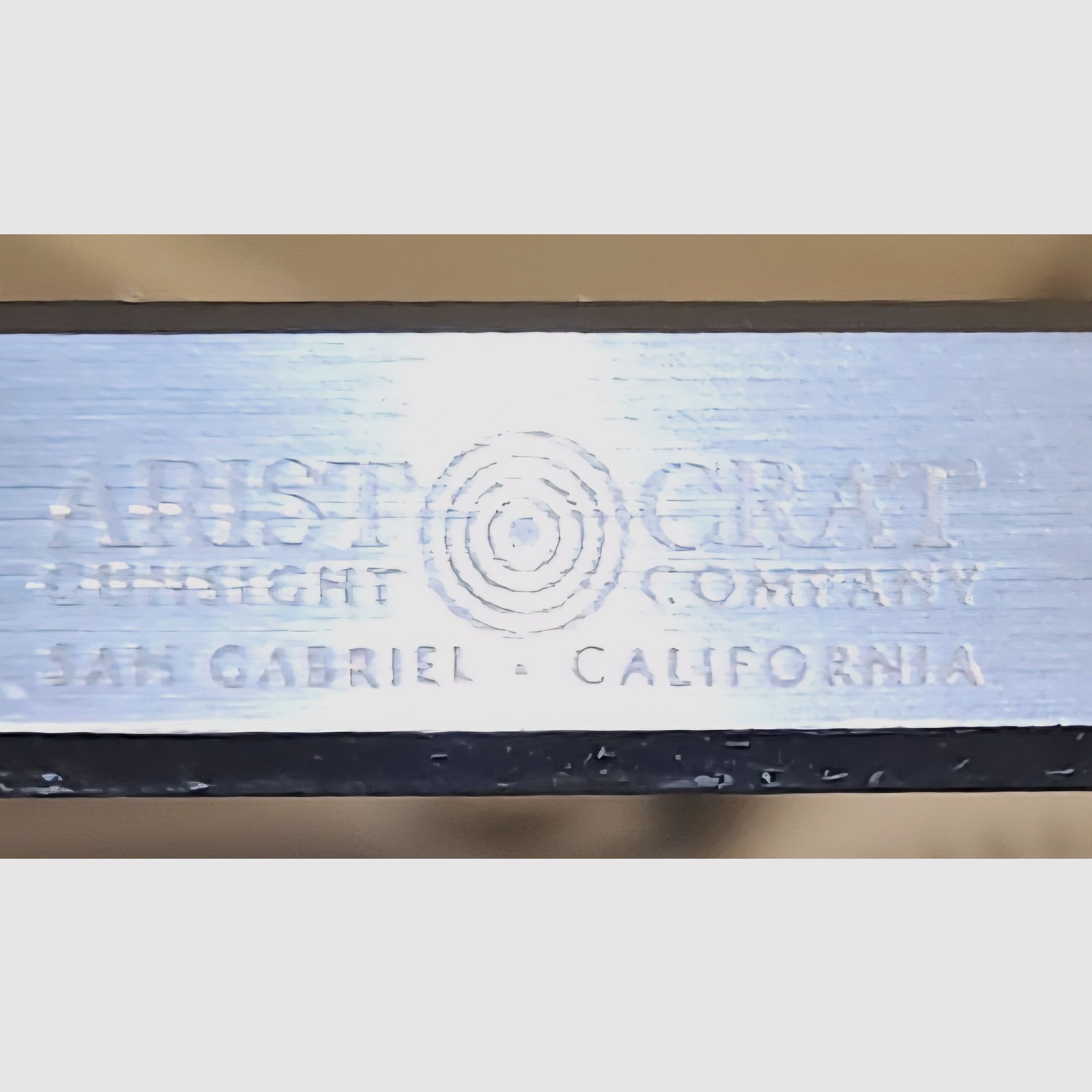 3-position sight rail ARISTOCRAT SAN GABRIEL CALIFORNIA