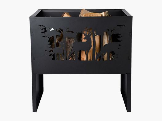 Lovergreen Outdoor Motiv Rectangular Charcoal Basin - Construction Steel