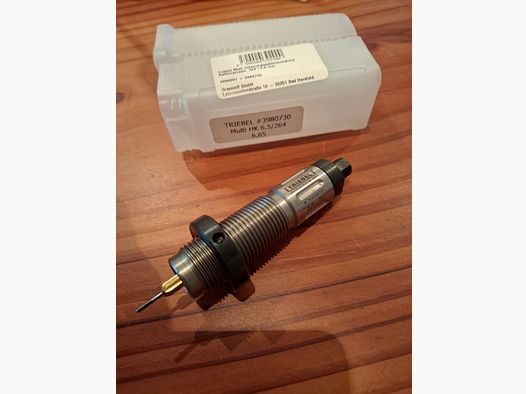 Triebel Multi Hülsenhalskalibriermatrize Kalibergruppe .264 / 6,5 mm #3980730 come nuovo