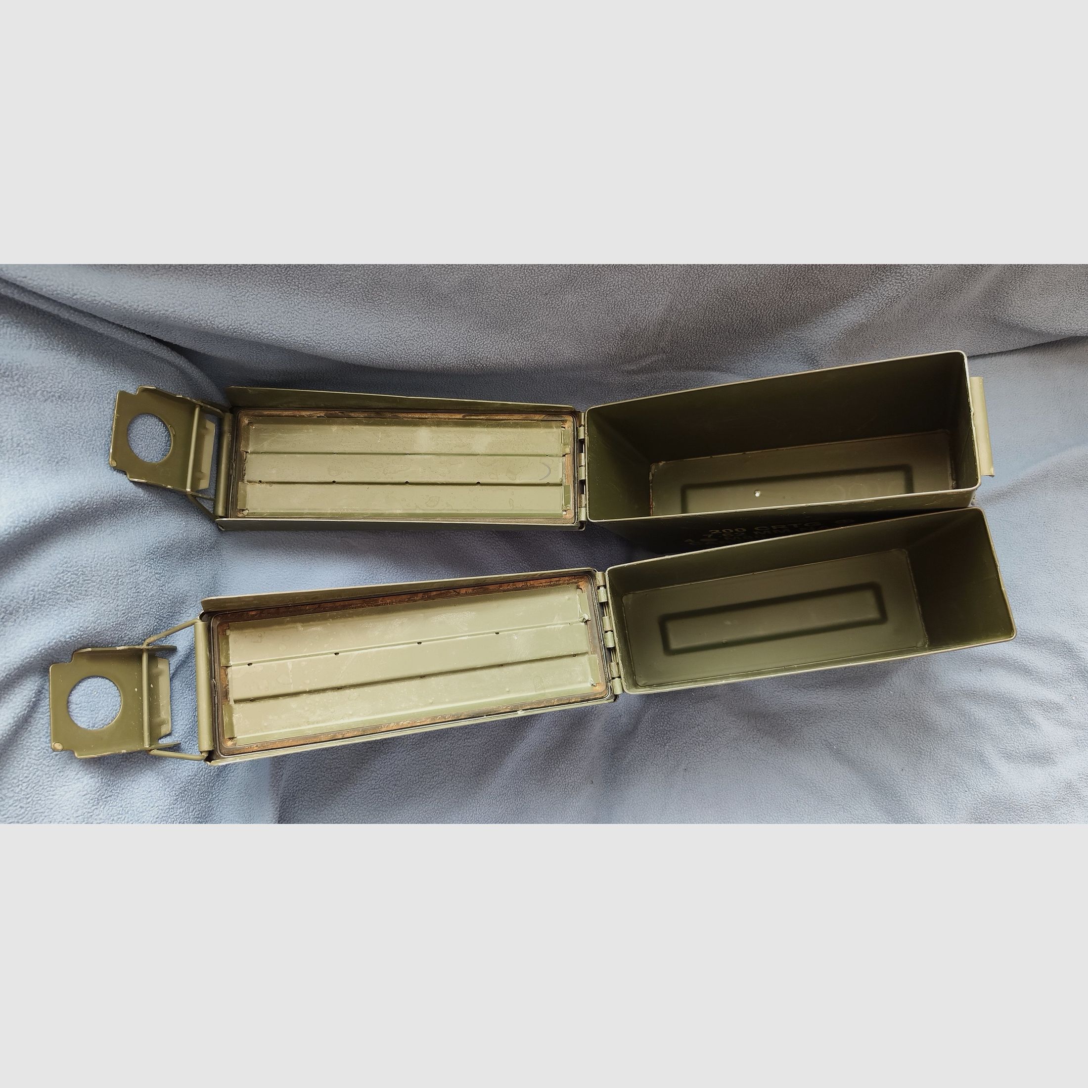 3x ammunition case cartridge case ammunition box metal box