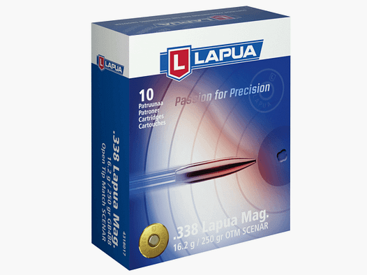 Lapua .338 LapuaMag Scenar 250 gr. - 10 Stk.