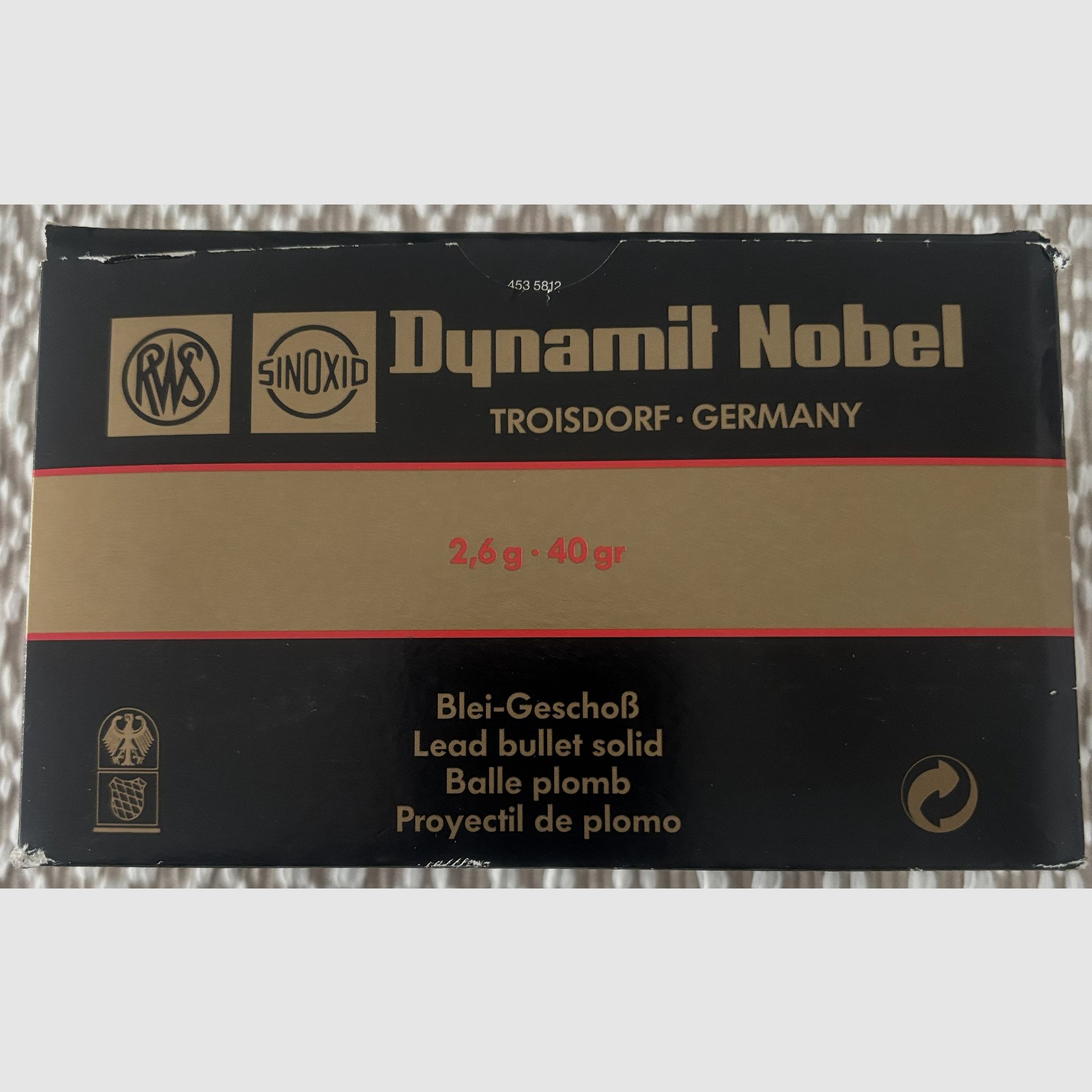 RWS .22 lfb. R 50 2,6g/40grs.
