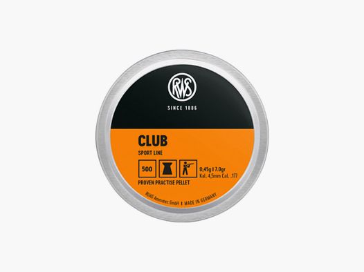 RWS CLUB 4,5 Piombo per Carabina o Pistola ad Aria Compressa