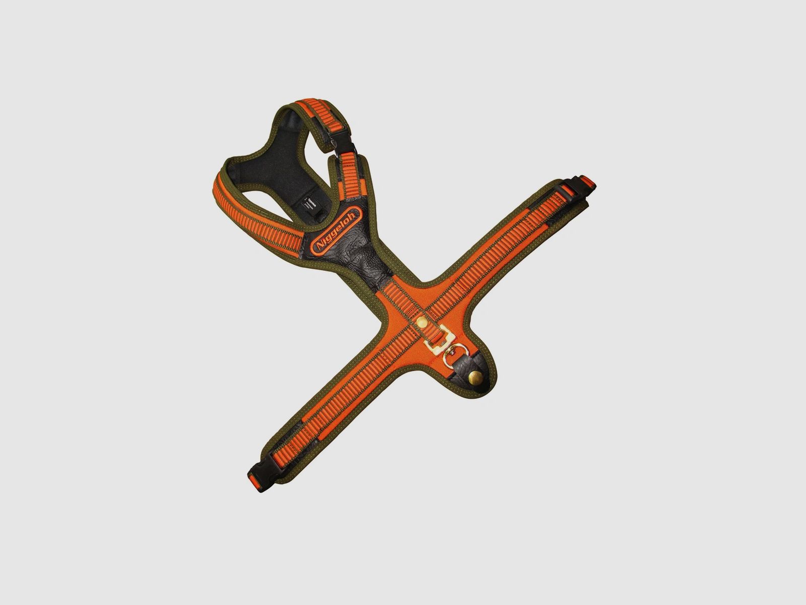 NIGGELOH dog harness Follow Orange/ Olive