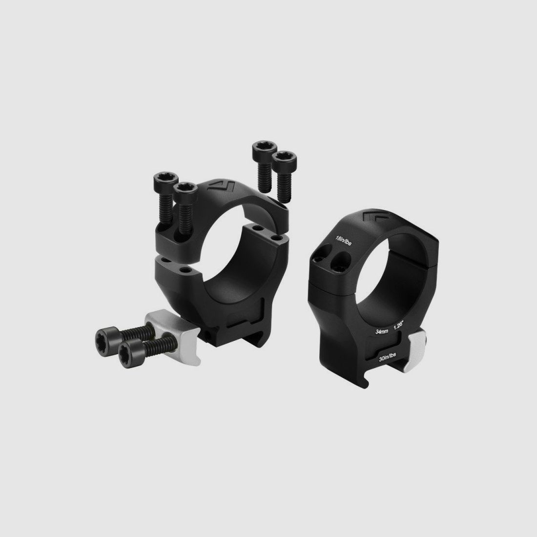 Paar Montageringe Arken Optics Titan 34mm Hoch Halo TI