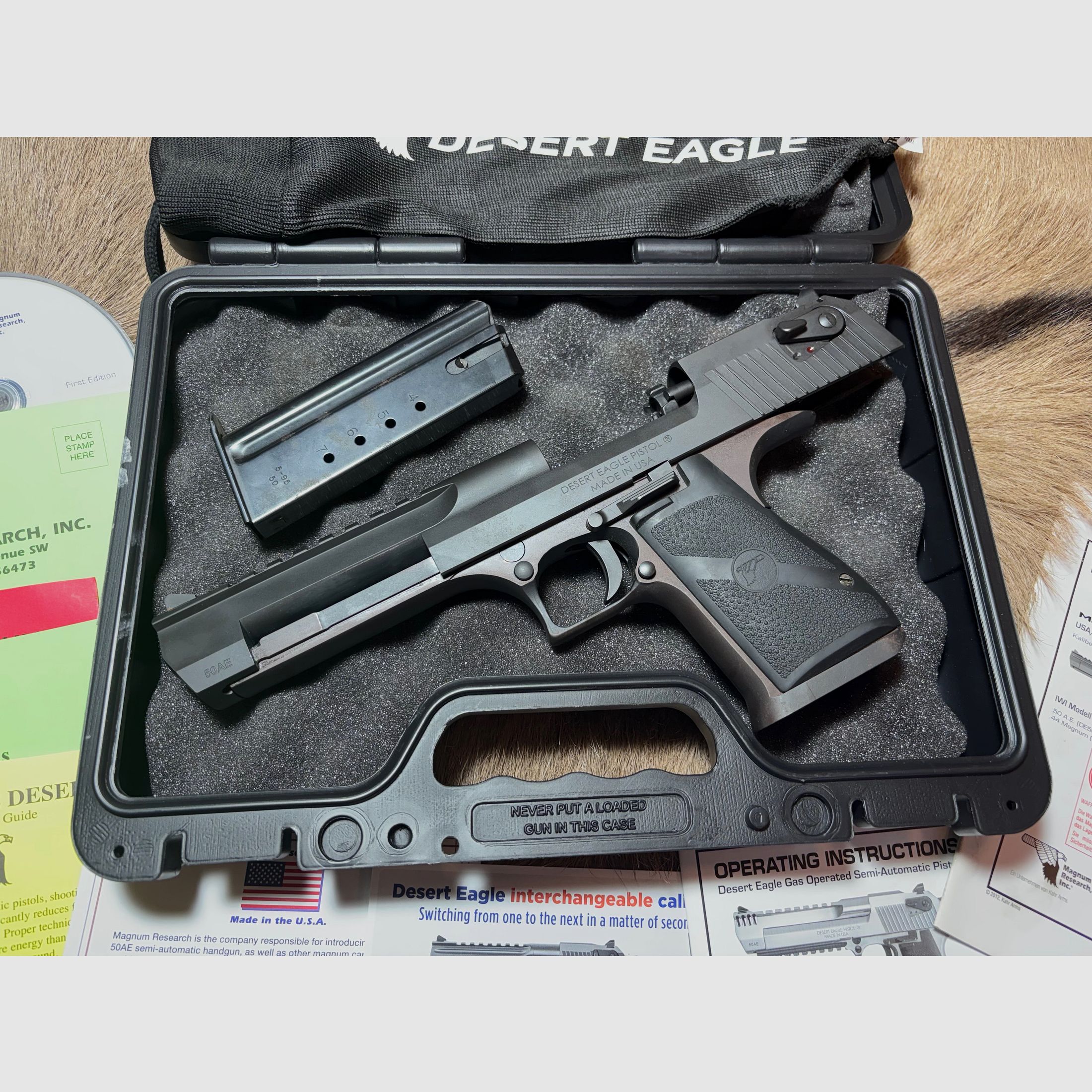Magnum Research/IMI Desert Eagle Mark XIX .50AE inkl. Wechsellauf .44mag