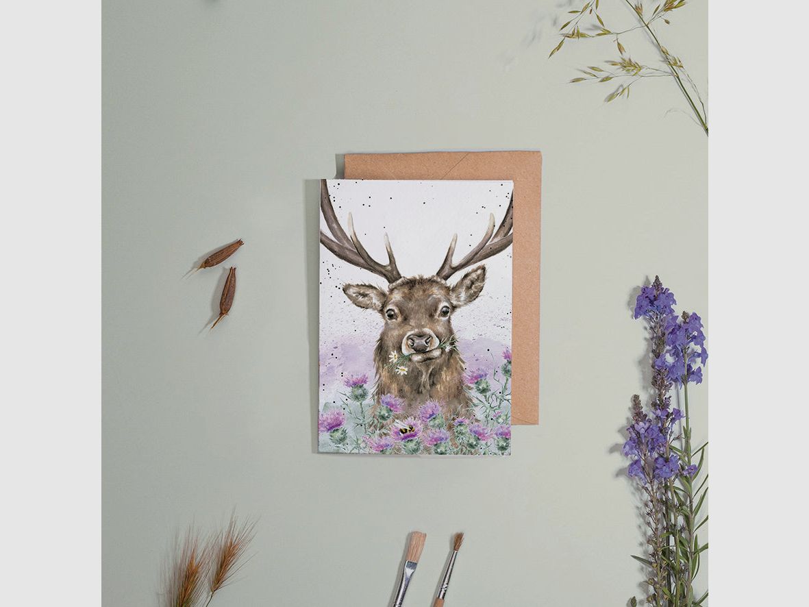 Tarjeta de saludo Wrendale Designs Ciervo