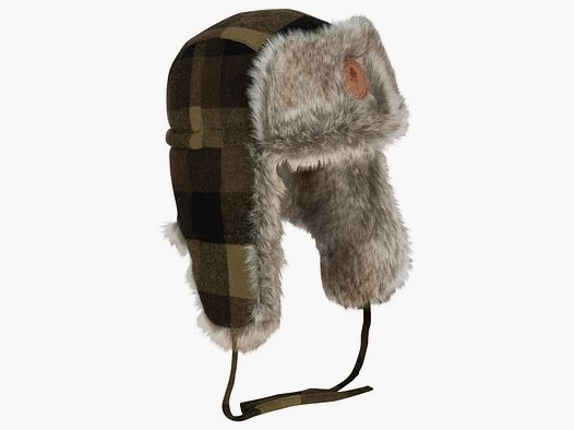 Pinewood Classic Cappello di Pelliccia a Quadri