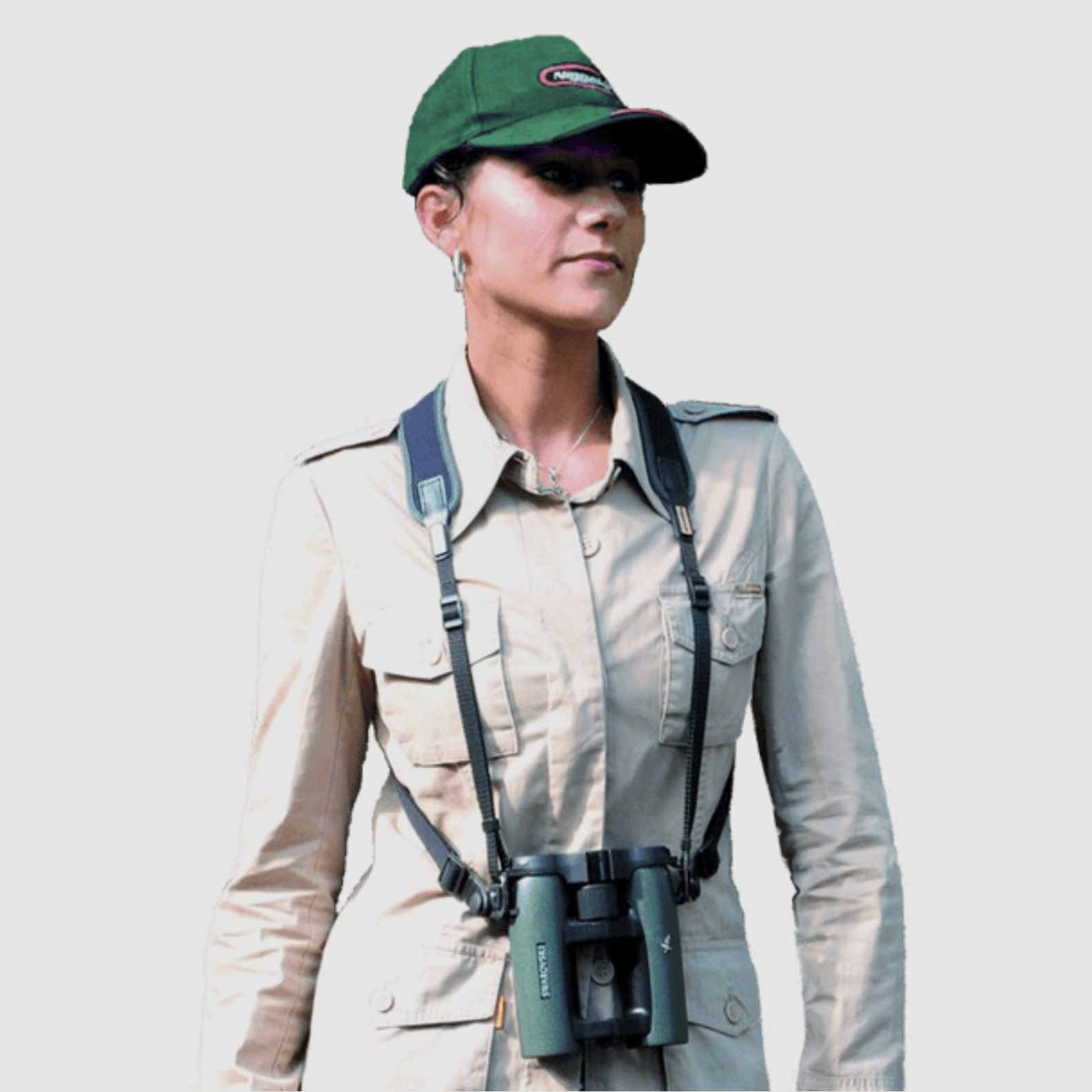 Niggeloh 406600343 SPORT la cinghia per fotocamere e binocoli Neoprene Nero