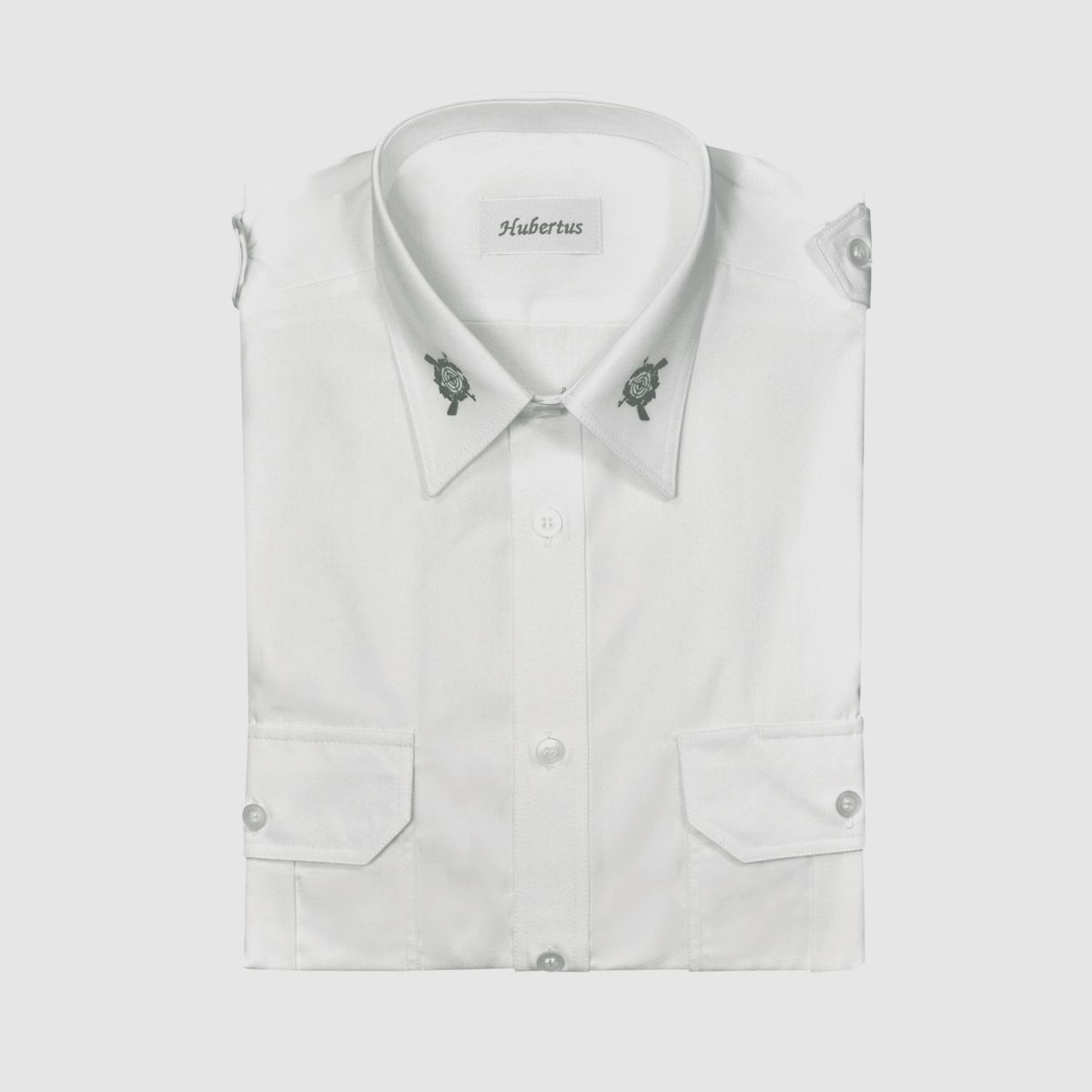 SCHÜTZENHEMD Langarm mit Stick Slim Fit