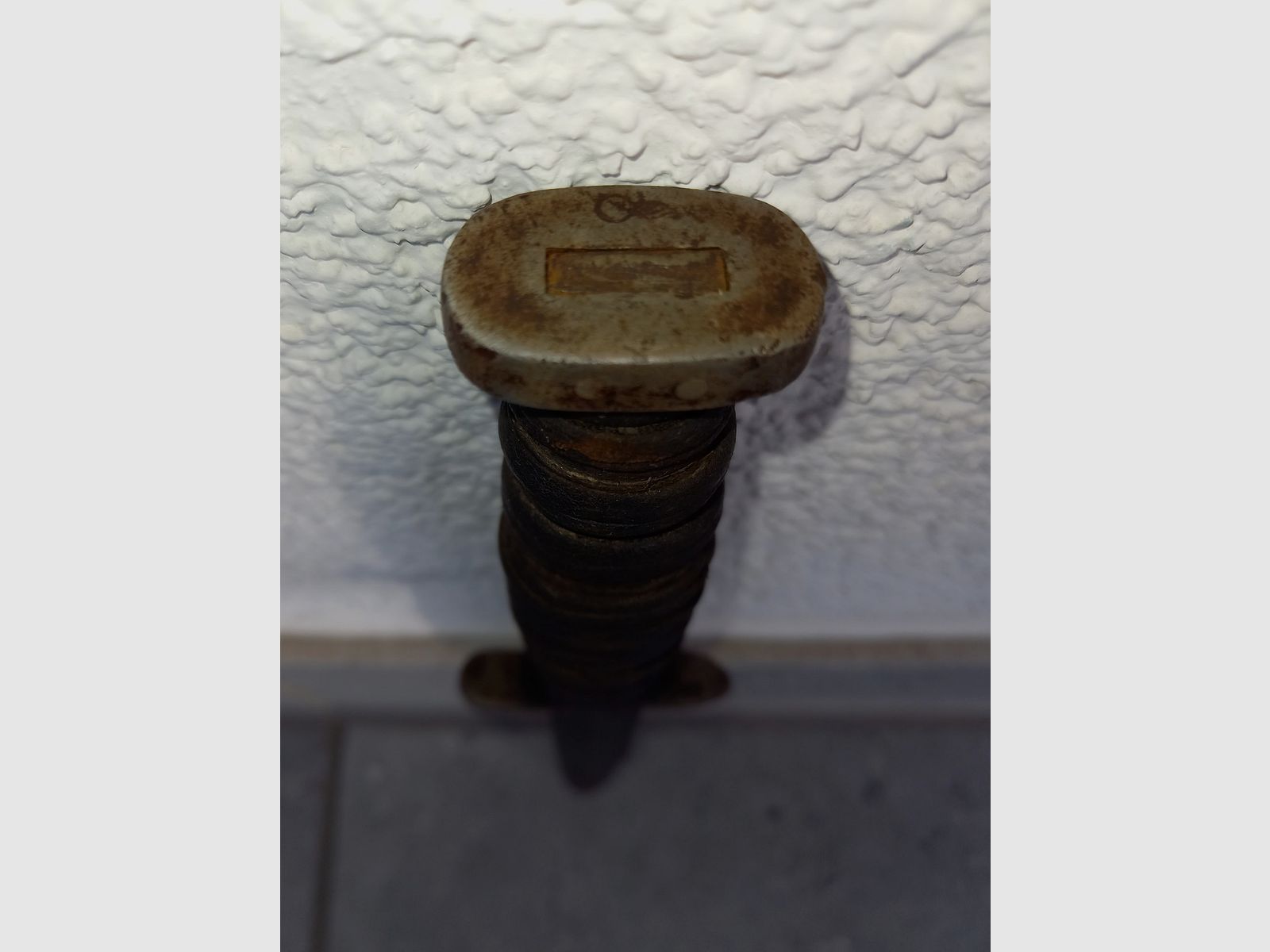 Oryginalny nóż okopowy WKII US.M3/Kampfmesser z pochwa US.M8