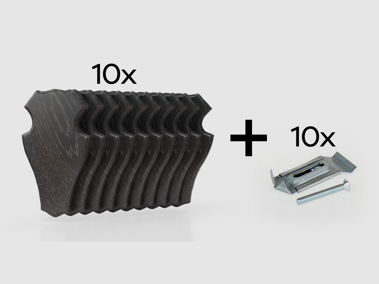 10x Tablica Sarny Dąb 1 22x13 ciemny