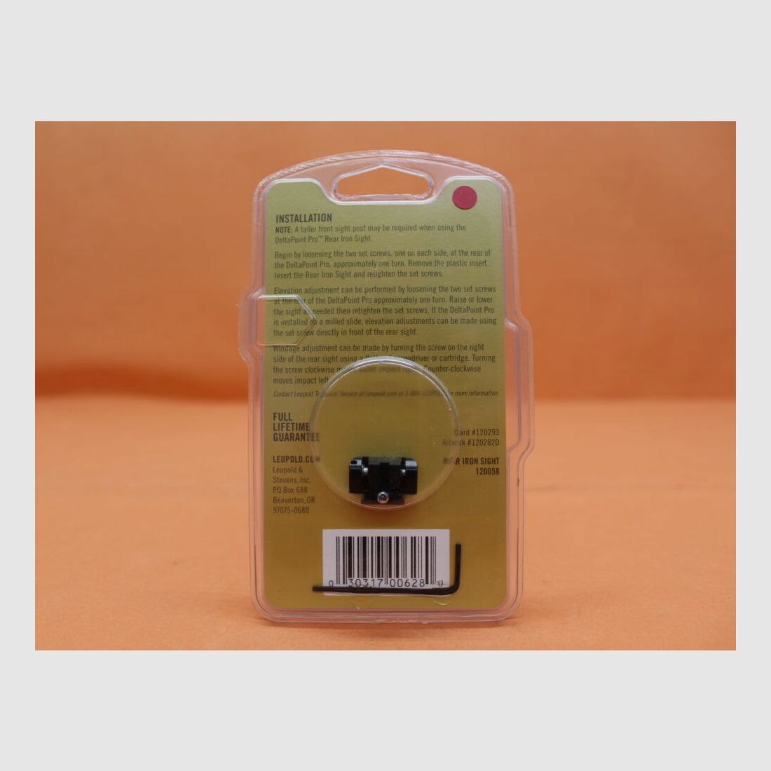 Leupold	 Leupold Delta Point Pro Rear Iron Sight (120058)