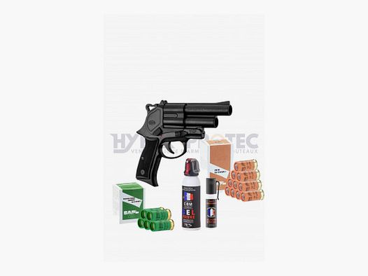 Pack SAPL GC54 + Patrone Gummigeschoss + Patrone Schrot + Tränengas