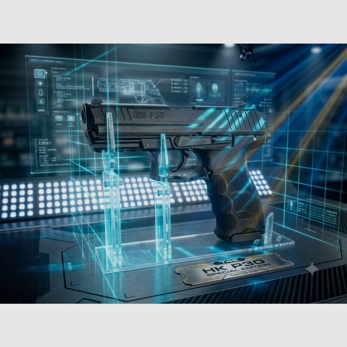 Heckler & Koch P30 Schreckschuss-pistool 9 mm P.A.K. geblauwild