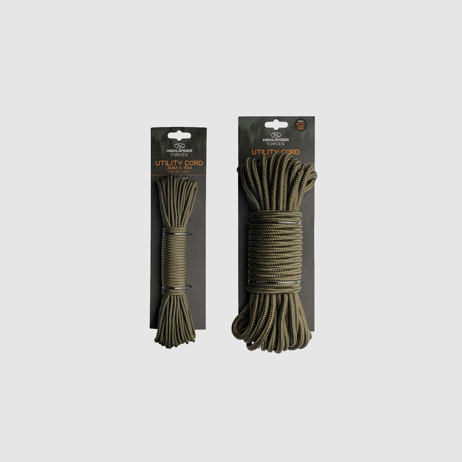 Highlander Forces Abspannleine 3mm x 15m Oliv