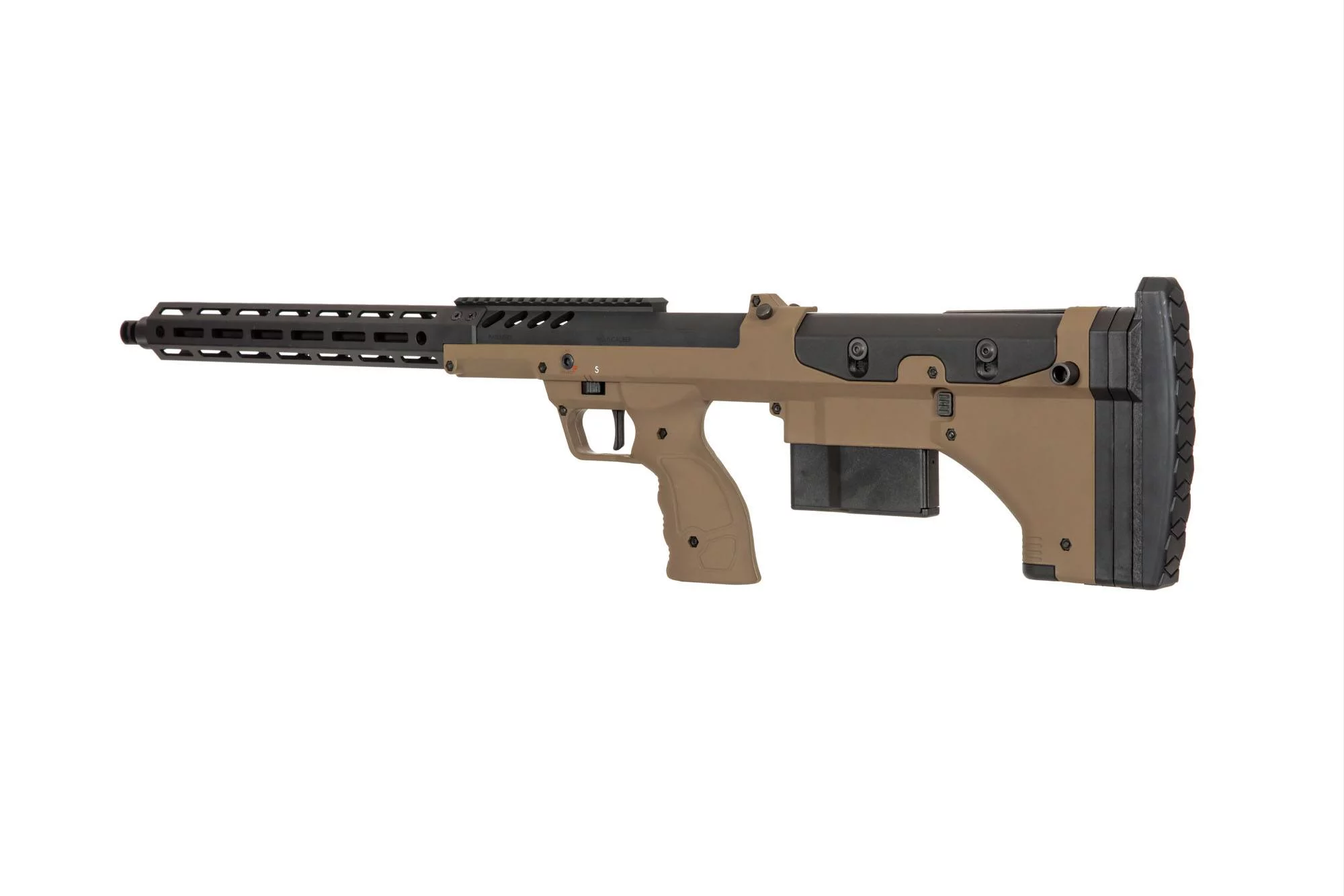 Karabin snajperski ASG Desert Tech SRS-A2/M2 22” (praworęczna) - FDE, zdjęcie 10 z 14