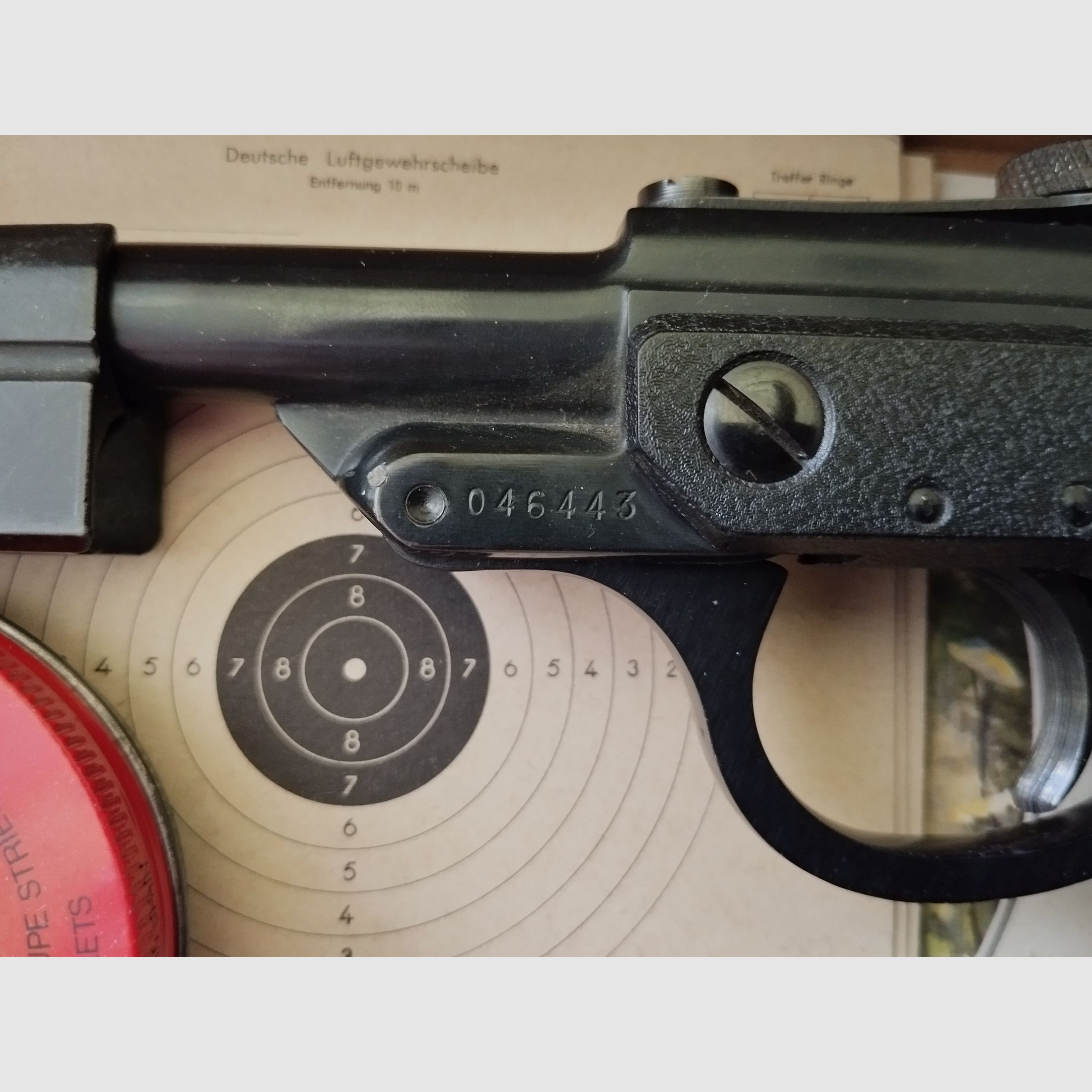 Walther LP Mod. 53 Kal. 4,5mm zwart zeer goede staat in de originele doos + accessoires