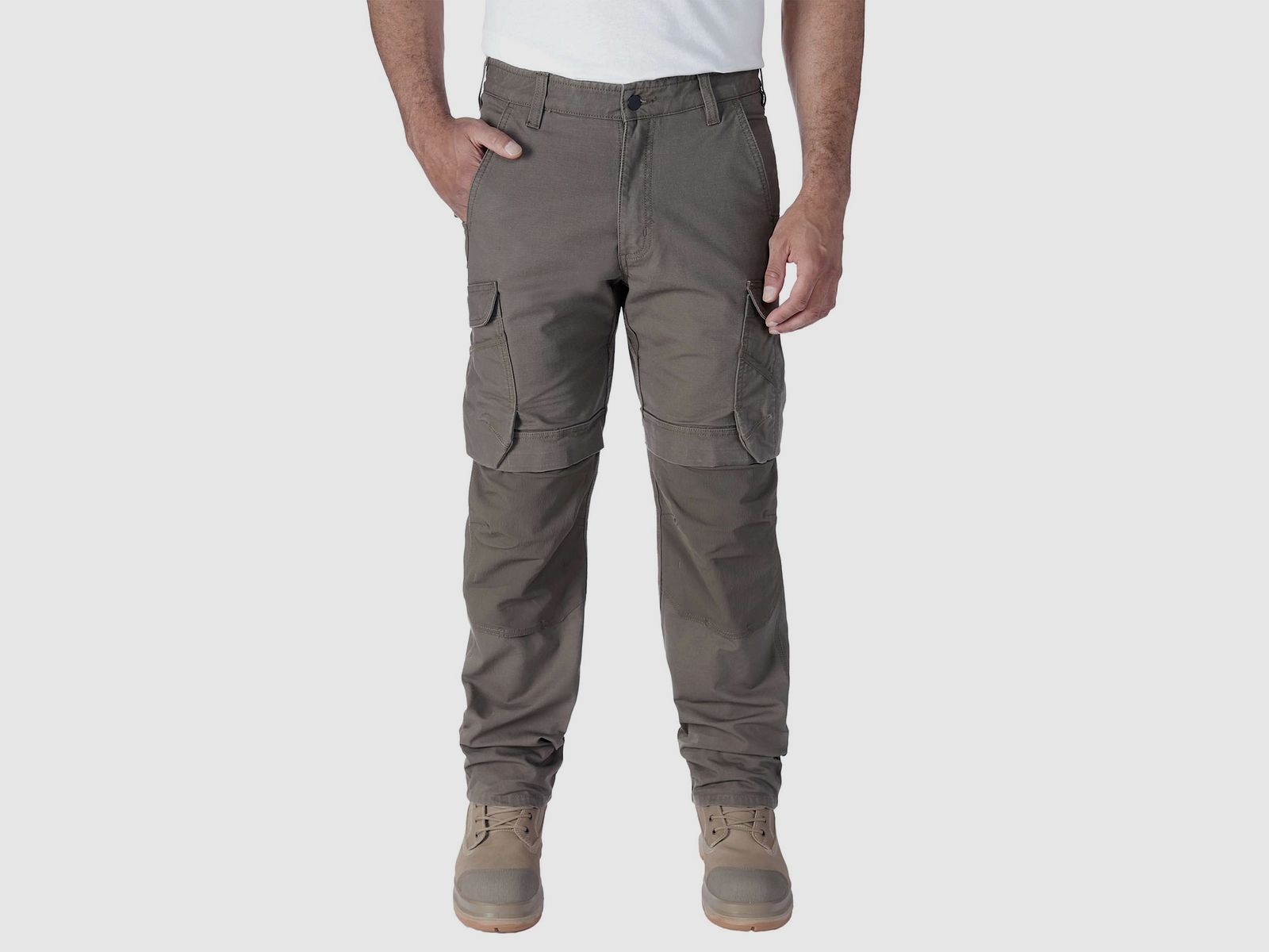 Pantalons de travail Carhartt Steel Rugged Cargo pour hommes Tarmac W32/L32