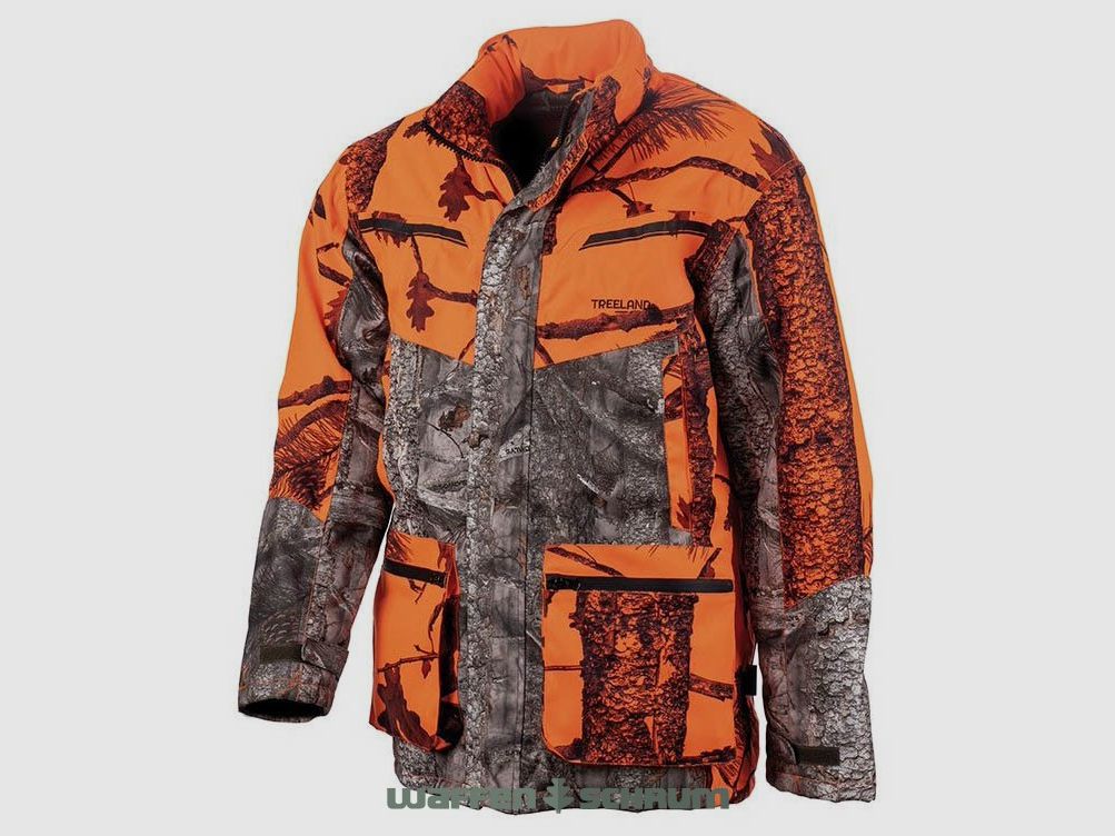 Treeland Signaljacke Treeland Orange Camouflage