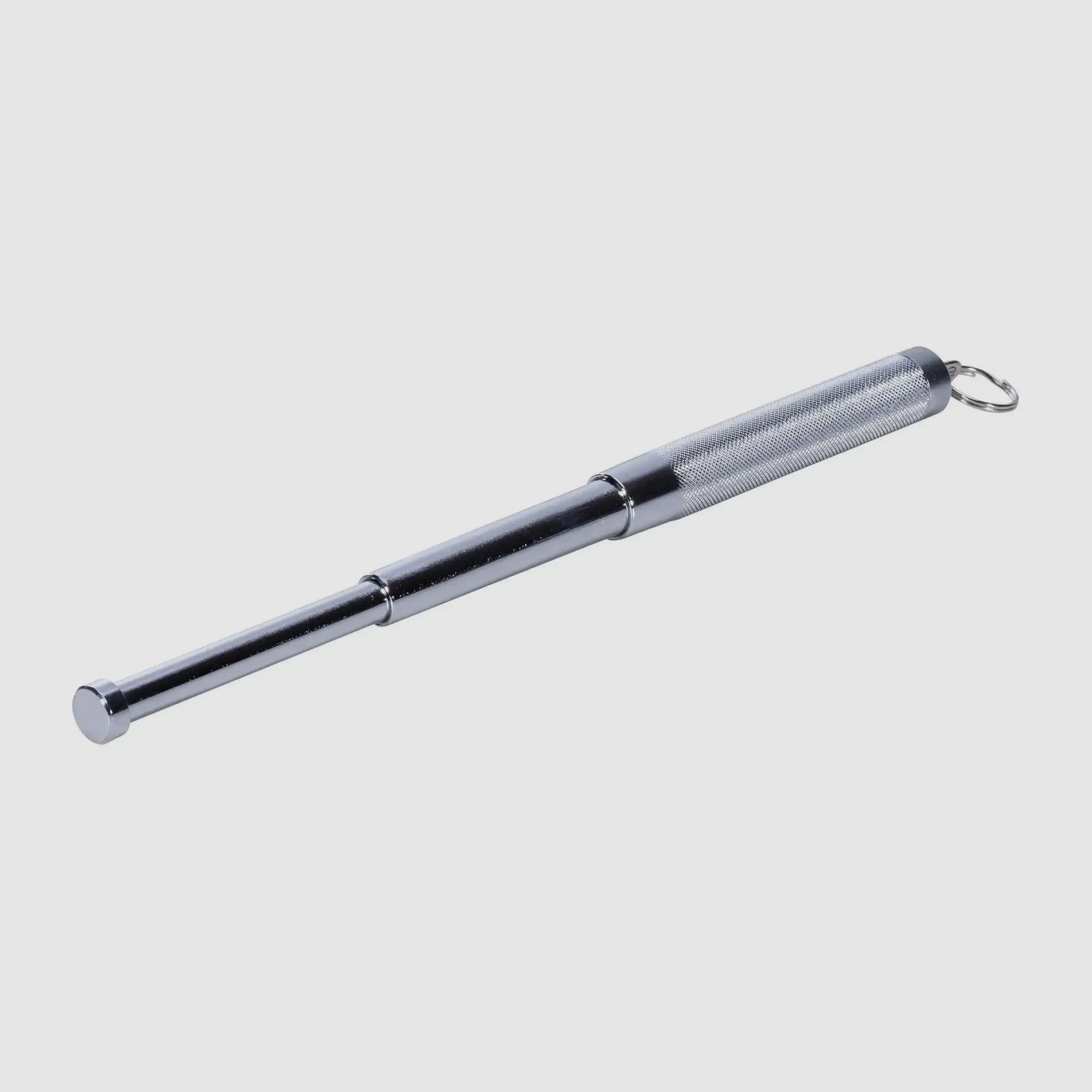 KH Security Mini Telescopic Baton 12 inches without key ring silver-colored