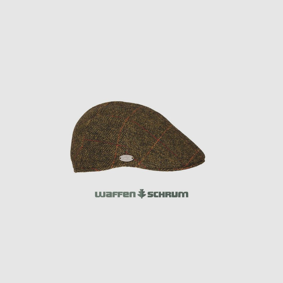 Forest hat with ear warmers olive mottled