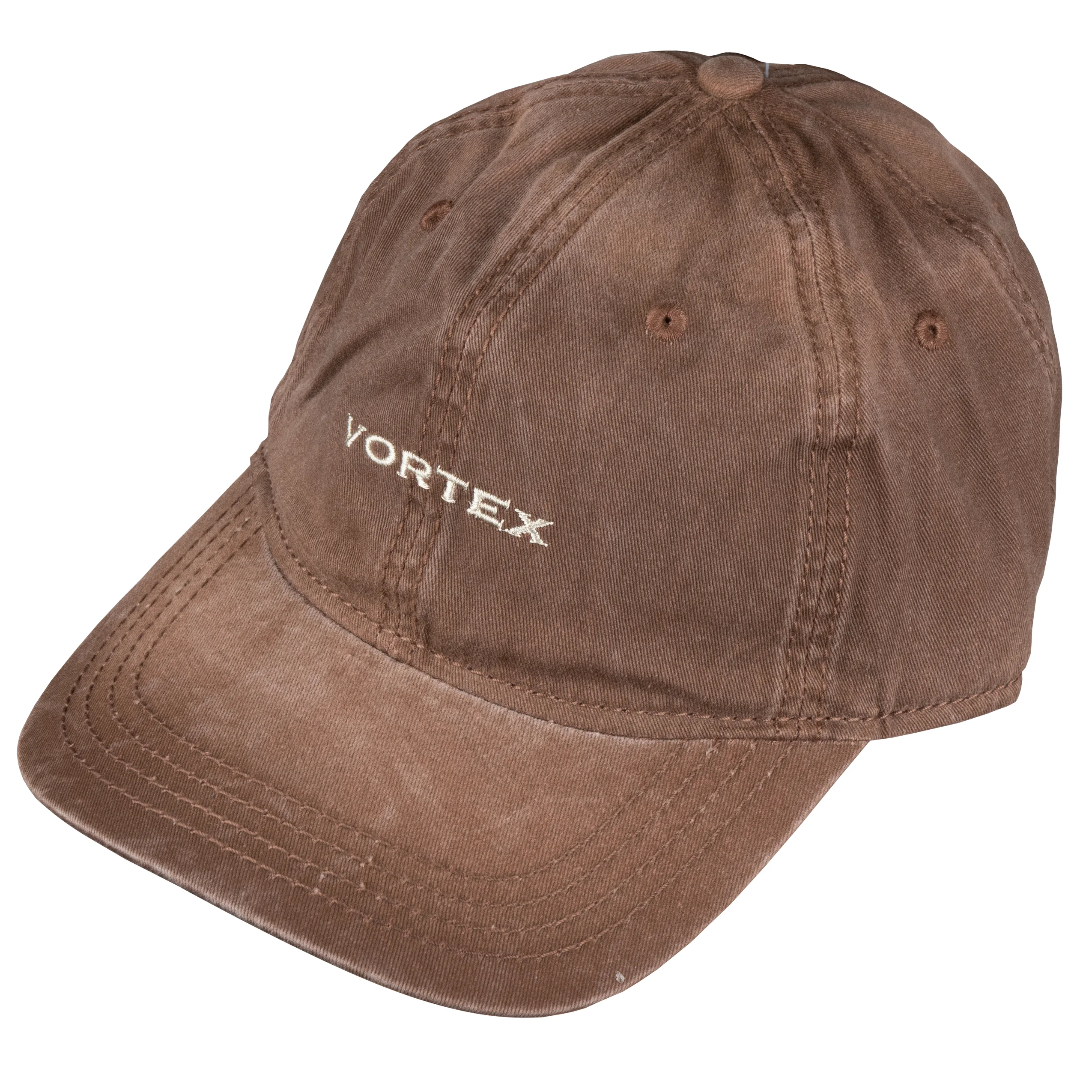 Casquette à visière pour homme Vortex Logo Cap marron, image 4 sur 8