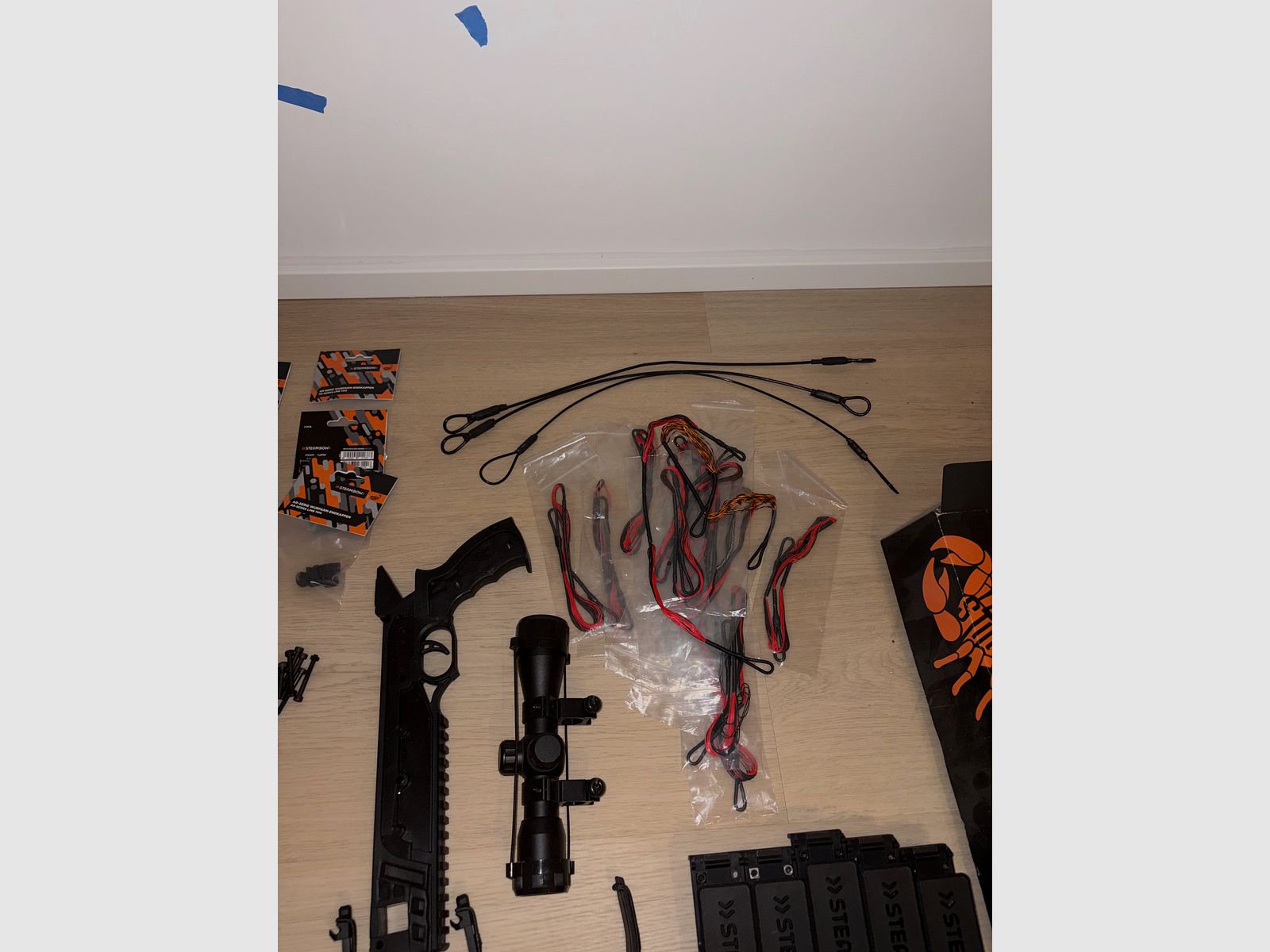 Steambow AR-6 Stinger II Tactical Complete Set | over 260 arrows | PRO Throwing Arm | like new