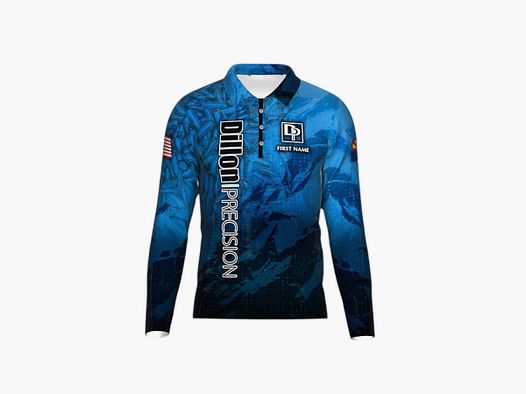 DED Dillon Precision Camiseta Oficial de Manga Larga, tamaño: XXL, Nombre Personalizado: Con Nombre Personalizado, Tipo de Ropa: Regular (Hombres)