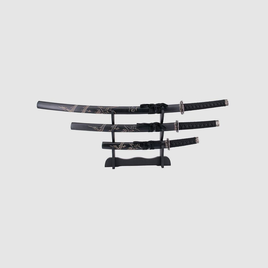 Samurai Schwerter Set Daisho schwarz