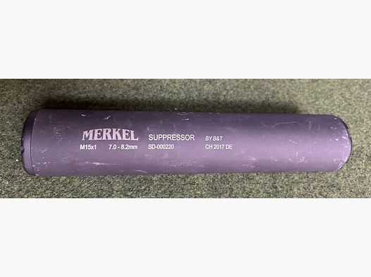 Silenziatore MERKEL Suppressor nel calibro da 7,0 a 8,2 mm