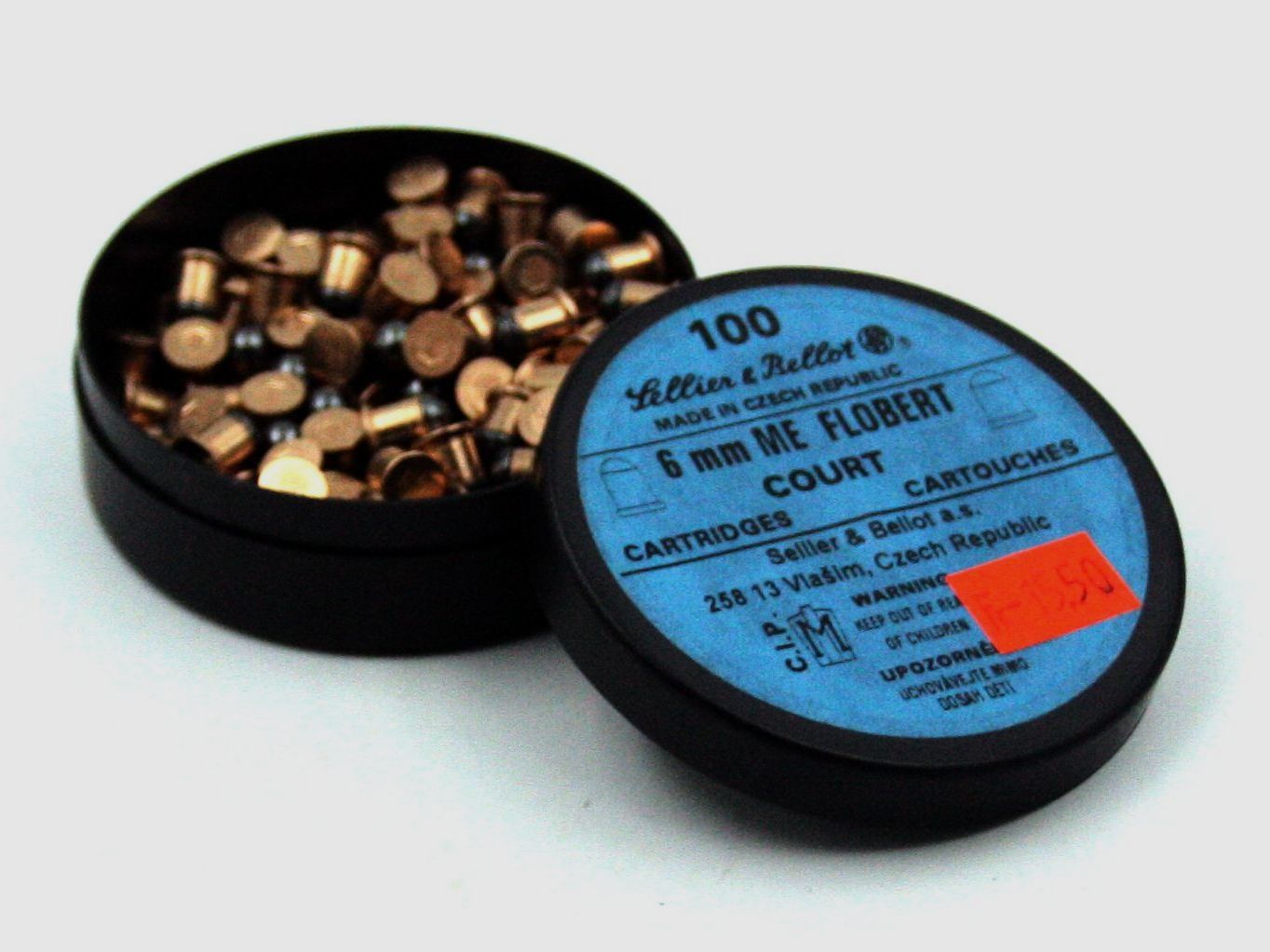 S + B, 6mm Flobert ME, Rund, 100 Stk.
