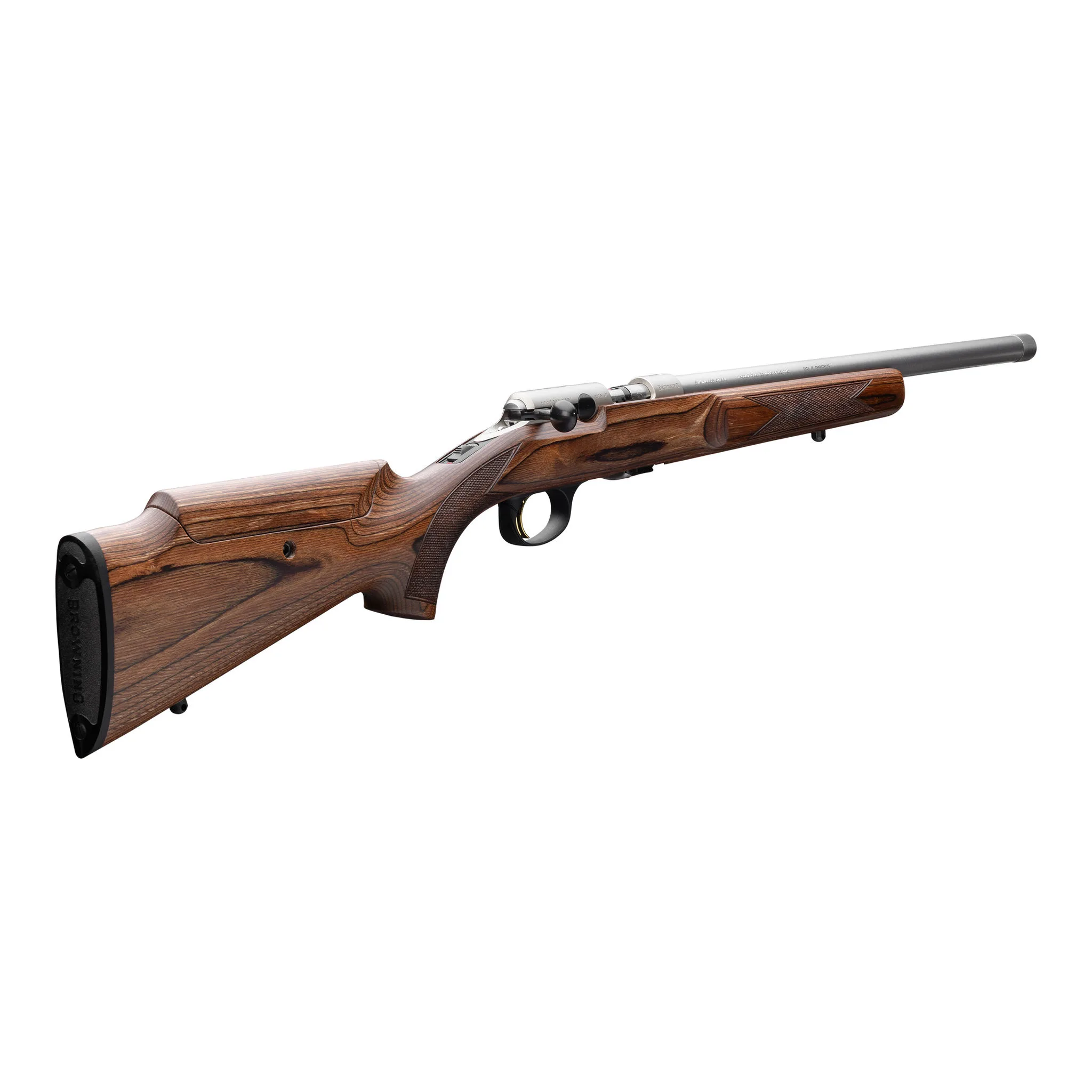 Browning T-BOLT BROWN LAMINATED VERSTELBAAR RVS 42CM – .17hmr, afbeelding 3 van 6