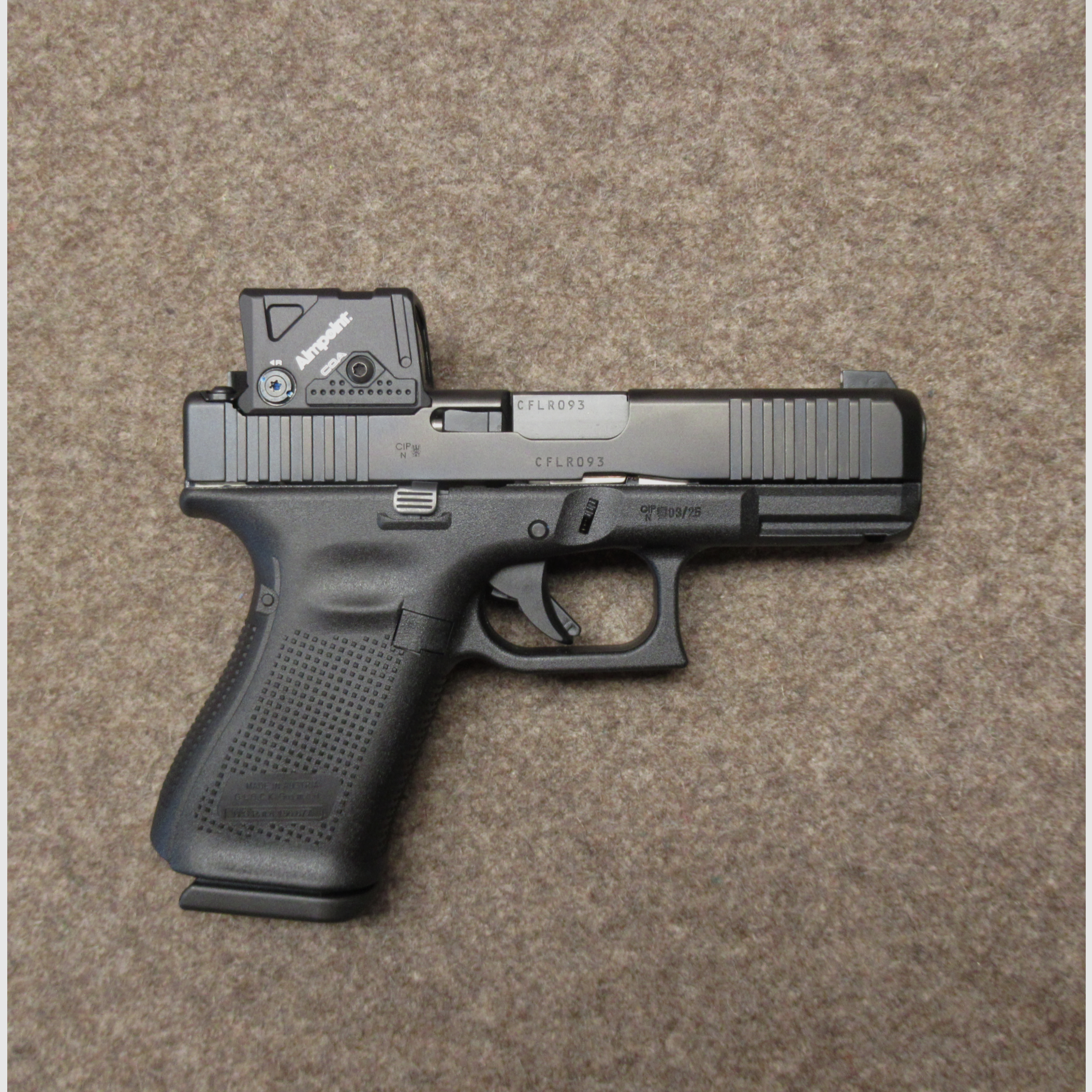 Pistole GLOCK mod. 19 Gen5 A-CUT Kal. 9mm Para, Bild 1 von 3