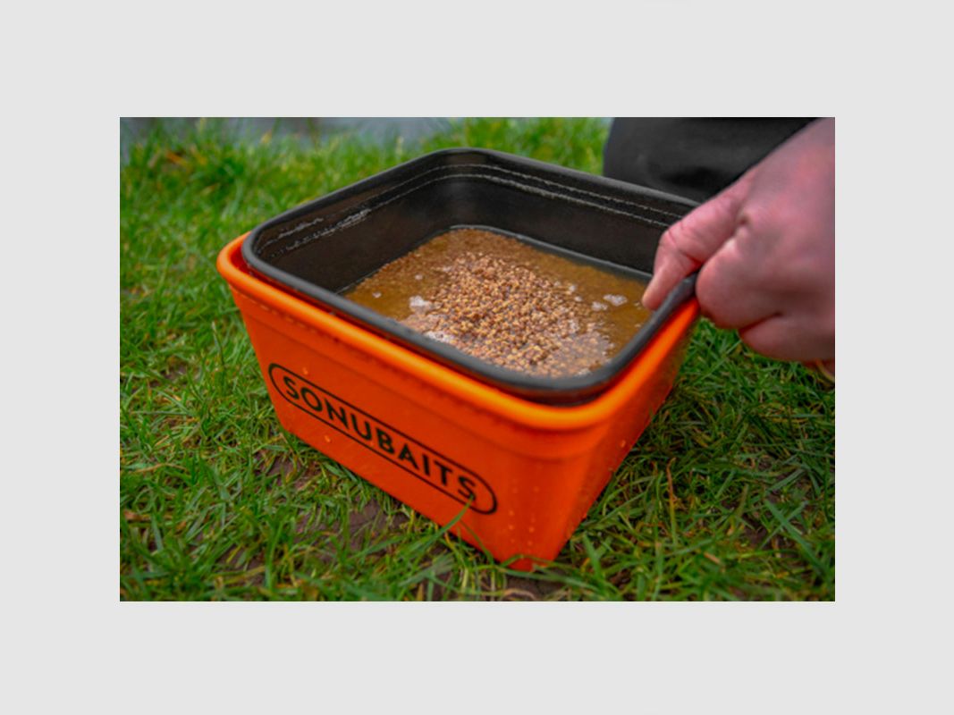 SONUBAITS – EVA BAIT TUB & STRAINER SET | LARGE 5L (CONTAINER SET + STRAINER), image 5 of 6
