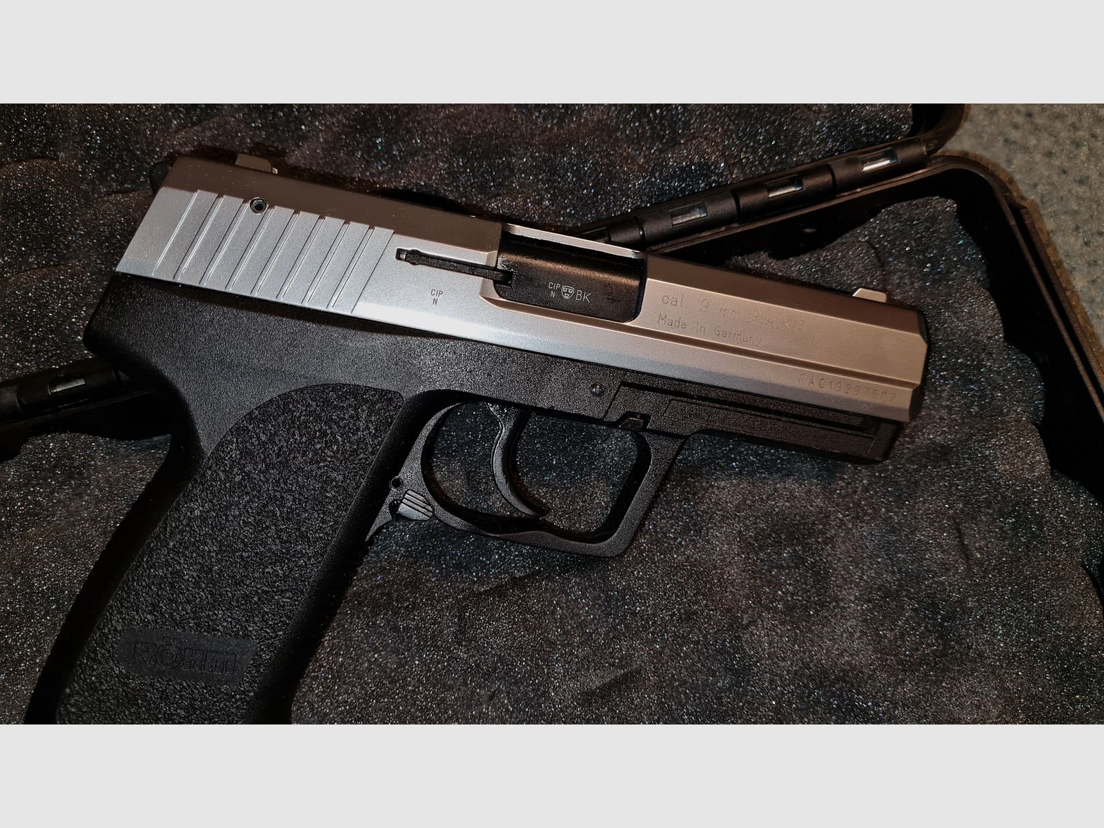 Röhm RG 96 Schreckschuss Pistole vernickelt