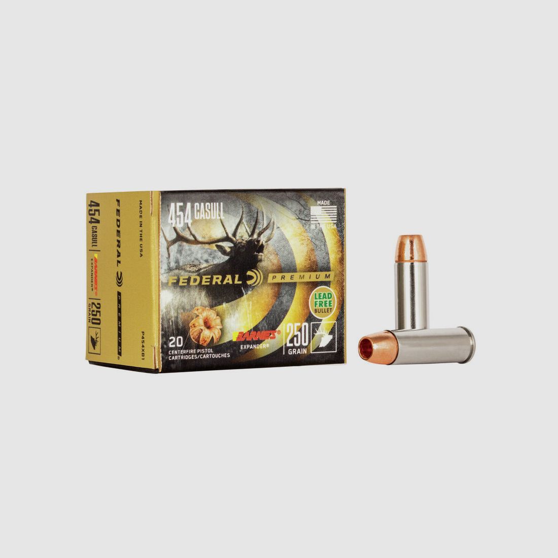 Federal Premium Barnes Expander .454 Casull 250GR HP 20 Patronen