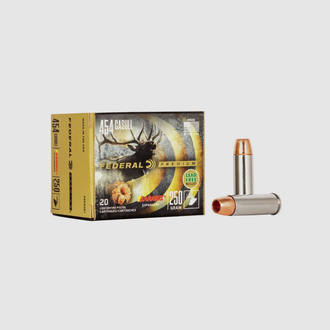 Federal Premium Barnes Expander .454 Casull 250GR HP 20 patronen