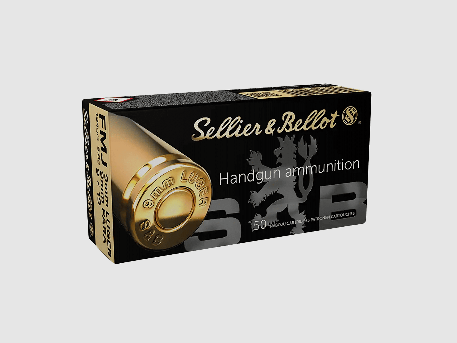 S&B 9mm Luger FMJ 124 gn
