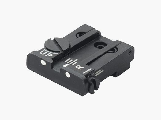 Hausse réglable LPA TPU à points blancs pour Glock 17 à 48 (versions X inclues) / Gen. 3-4-5