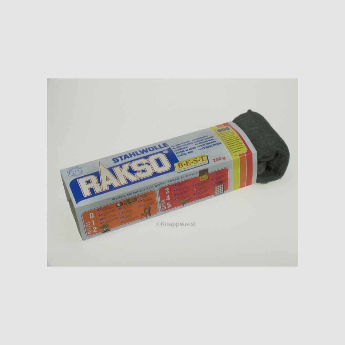 Rasko Stahlwolle, superfein Sorte 000