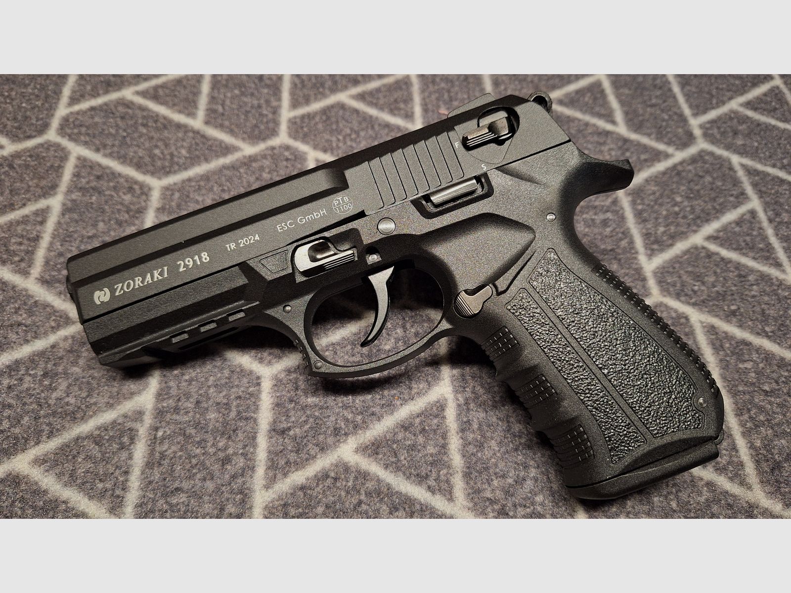 Zoraki 2918 SRS Pistole schwarz PTB1100 NEU!