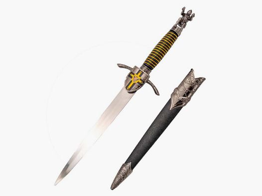 Dague de chevalier avec guerrier armuré