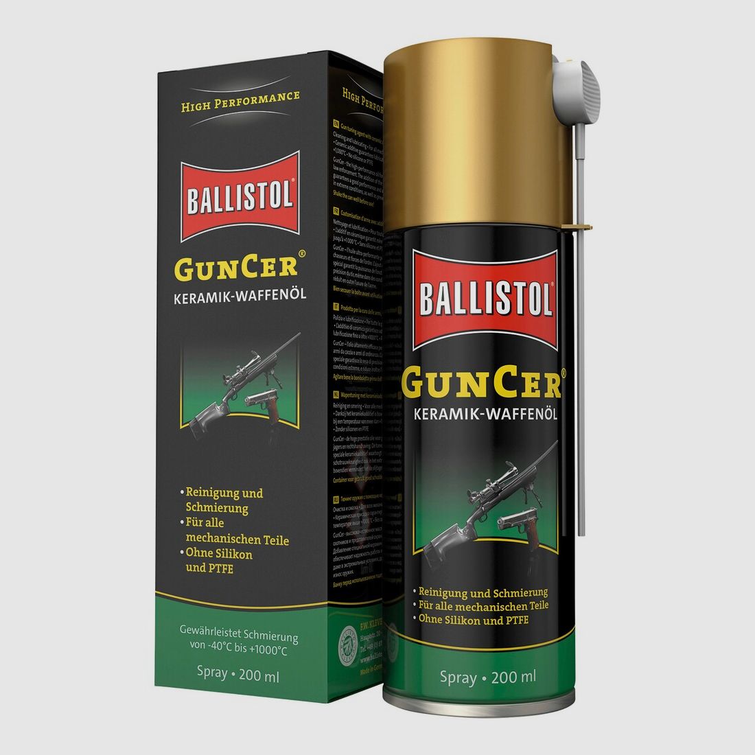 BALLISTOL Wapenolie GunCer (Spray, 200 ml), afbeelding 1 van 4