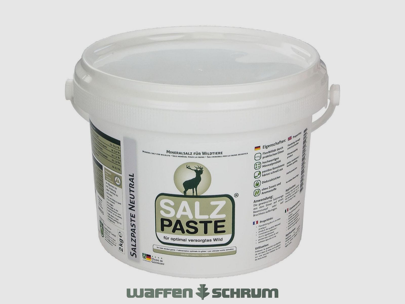 Eurohunt DEUSA Salzpaste - neutral 2kg Eimer